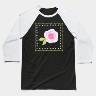 Chiffon Rose Baseball T-Shirt